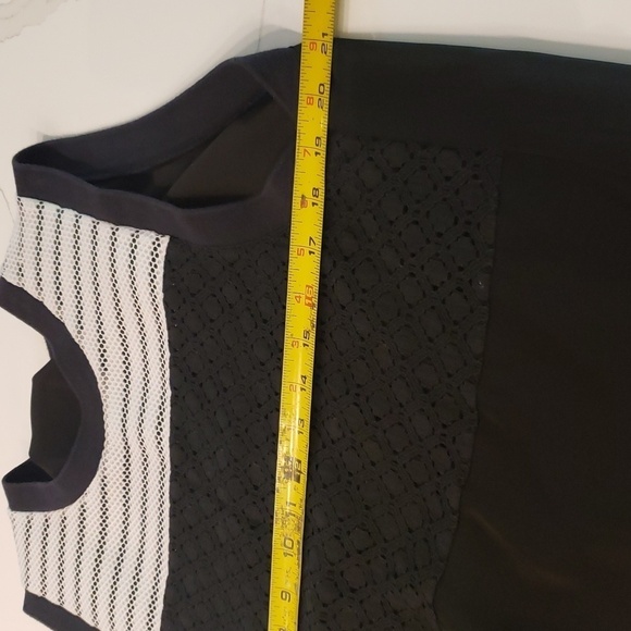 During Black Sleeveless Top Drawstring Bottom Women's Medium Black White - Picture 9 of 10